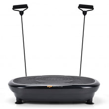 Load image into Gallery viewer, Mini Vibration Body Fitness Platform with Loop Bands-Black