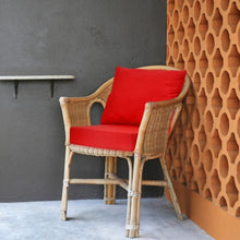 Load image into Gallery viewer, Deep Seat Chair Cushion Pads Set with Rope Belts for Indoor and Outdoor-Red