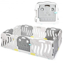 Load image into Gallery viewer, 10-Panel Kids Safety Activity Center -Gray