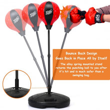 Load image into Gallery viewer, Kids Adjustable Stand Punching Bag Toy Set with Boxing Glove