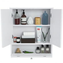 Load image into Gallery viewer, Bathroom Double Mirror Door Wall Mount Storage Wood Cabinet