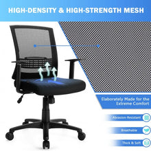 Load image into Gallery viewer, Adjustable Mid Back Mesh Office Chair with Lumbar Support