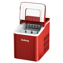 Load image into Gallery viewer, Portable Countertop Ice Maker Machine with Scoop-Red