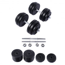Load image into Gallery viewer, 66 lbs Adjustable Cap Gym Weight Dumbbell Set