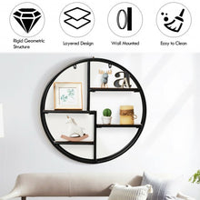 Load image into Gallery viewer, Hanging Storage Shelf Circular Wall-Mounted 4-Tier Rack
