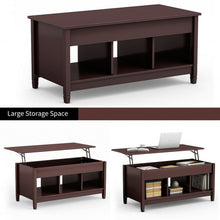 Load image into Gallery viewer, Lift Top Coffee Table with Hidden Storage Compartment-Coffee