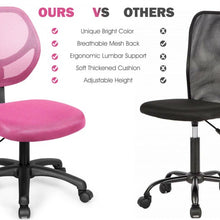 Load image into Gallery viewer, Low-back Computer Task Office Desk Chair with Swivel Casters-Pink