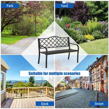 Load image into Gallery viewer, 50" Patio Garden Bench Loveseats