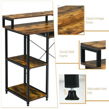 Load image into Gallery viewer, 47" Computer Desk Writing Study Table with Keyboard Tray and Monitor Stand