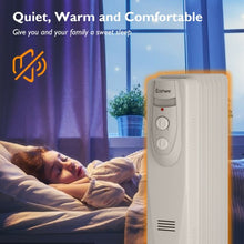 Load image into Gallery viewer, 1500W 7-Fin Portable Electric Oil Filled Radiator Heater