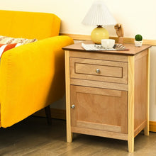 Load image into Gallery viewer, 2-Tier Accent Table with Spacious Tabletop-Natural