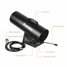 Load image into Gallery viewer, 150000BTU Portable Air Propane Heater with Adjustable Height