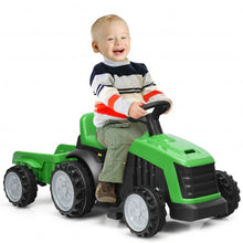 Load image into Gallery viewer, 6V Electric Kids Ride On Tractor 6 Wheels Car Toy with Trailer-Green