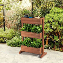 Load image into Gallery viewer, 3-Tier Raised Garden Bed Vertical Freestanding Elevated Planter