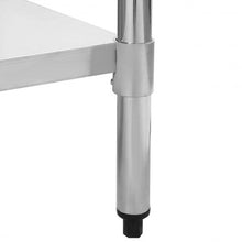 Load image into Gallery viewer, 24" x 30" Stainless Steel Food Prep Table with Backsplash