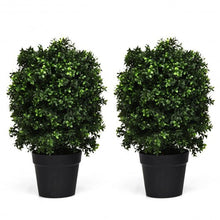 Load image into Gallery viewer, 2 pcs 24" Artificial Decoration Boxwood Topiary Ball Tree