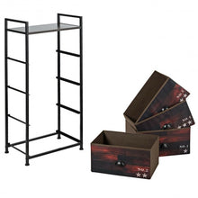 Load image into Gallery viewer, 4 Drawer Fabric Dresser Storage Tower Nightstand