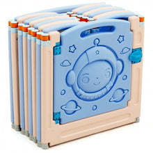 Load image into Gallery viewer, 14-Panel Foldable Playpen Kids Activity Center with Lockable Door