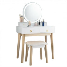 Load image into Gallery viewer, Set 3 Makeup Vanity Table Color Lighting Jewelry Divider Dressing Table-White
