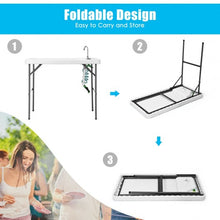 Load image into Gallery viewer, Folding Cleaning Sink Faucet Cutting Camping Table w/ Sprayer