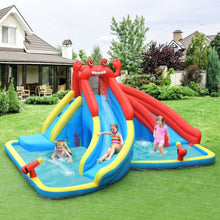 Load image into Gallery viewer, Inflatable Water Slide Crab Dual Slide Bounce House