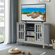 Load image into Gallery viewer, Wooden TV Stand Console Cabinet for 50" TV-Gray