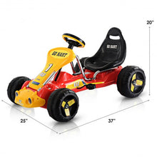 Load image into Gallery viewer, Go Kart Kids Ride On Car Pedal Powered Car 4 Wheel Racer Toy Stealth Outdoor-Red