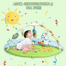 Load image into Gallery viewer, Baby Activity Educational Gym Play Mat with Hanging Toys