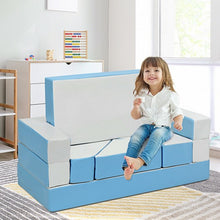 Load image into Gallery viewer, 4-in-1 Crawl Climb Foam Shapes Toddler Kids Playset-Blue