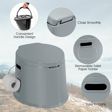 Load image into Gallery viewer, Portable Travel Toilet with Paper Holder for Indoor Outdoor