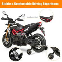 Load image into Gallery viewer, Aprilia Licensed 12V Kids Ride-On Motorcycle-Black