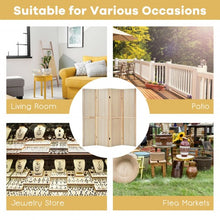 Load image into Gallery viewer, 4-Panel Pegboard Display 5Feet Tall Folding Privacy Screen for Craft Display Organized
