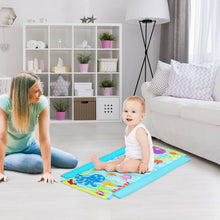 Load image into Gallery viewer, 4-in-1 Baby Play Gym Mat with 3 Hanging Toys
