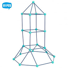 Load image into Gallery viewer, 81 Pieces Kids Crazy Construction Fort Building Kit