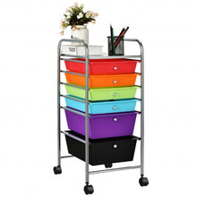 Load image into Gallery viewer, 6 Drawers Rolling Storage Cart Organizer-Multicolor