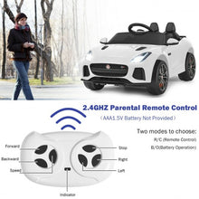 Load image into Gallery viewer, 12V Jaguar F-Type SVR Licensed Kids Ride On Car-White