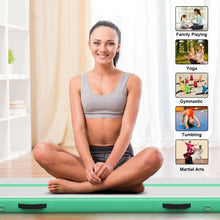 Load image into Gallery viewer, Air Track Inflatable Gymnastics Tumbling Mat with Pump-Green