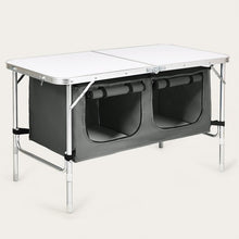 Load image into Gallery viewer, Height Adjustable Folding Camping Table-Gray