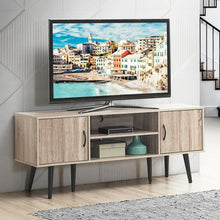 Load image into Gallery viewer, TV Stand w/ 2 Storage Cabinets 2 Open Shelves