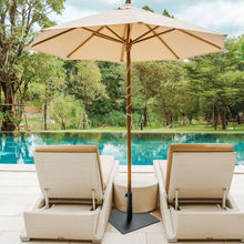 Load image into Gallery viewer, Steel Heavy Duty Patio Market Umbrella Base with 3 Adapters for Backyard