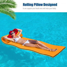 Load image into Gallery viewer, 3-layer Tear-resistant Relaxing Foam Floating Pad-Orange