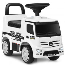 Load image into Gallery viewer, Children Push and Ride Racer Licensed Mercedes Benz Push Truck Car-White