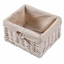 Load image into Gallery viewer, 3 Tier Set of 2 Wood Nightstand with 1 & 2 Basket Drawer -White