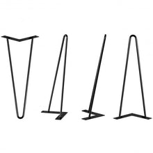 Load image into Gallery viewer, Set of 4 Solid Iron Metal Hairpin Coffee Table Legs-16"