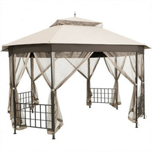 Load image into Gallery viewer, 10’x 12’ Octagonal Patio Gazebo-Beige