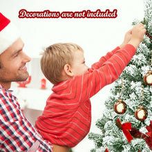 Load image into Gallery viewer, 4.5 ft Snow Flocked Artificial Christmas Tree with 400 Tips and Foldable Base