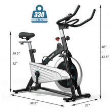 Load image into Gallery viewer, 30Lbs Magnetic Fixed Indoor Training Bicycle with Monitor for Gym and House