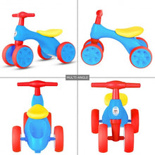 Load image into Gallery viewer, 4-wheel Baby Balance Bike with Sound and Storage Box-Red