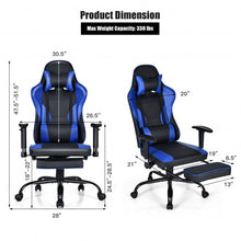 Load image into Gallery viewer, Massage Gaming Chair Recliner w/Footrest and Adjustable Armrests for Home&Office