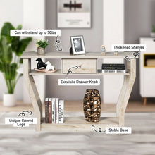Load image into Gallery viewer, Modern Sofa Accent Table with Drawer-Gray